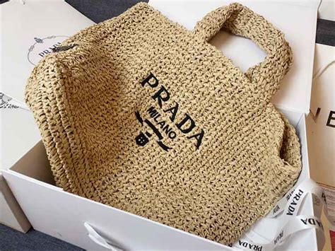 prada raffia replica